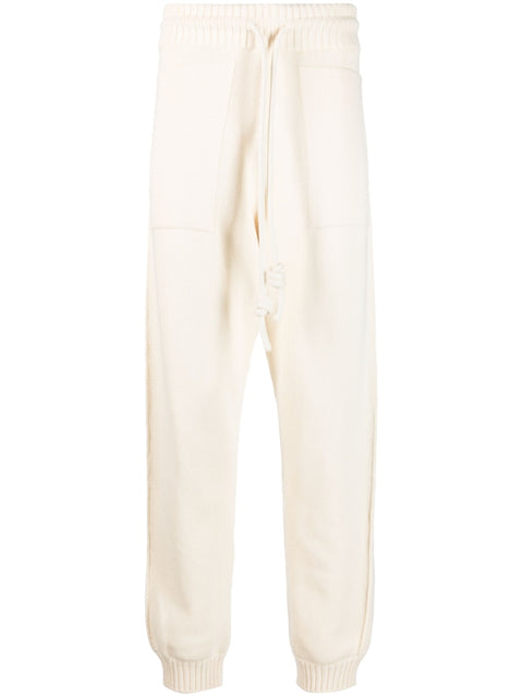 Off White Off White Diag-stripe knitted track pants