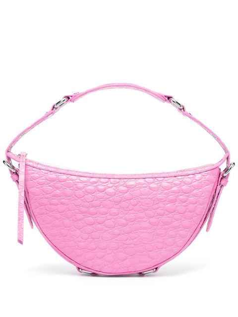 By Far By Far Gib embossed crocodile-effect shoulder bag