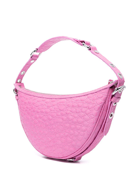 By Far By Far Gib embossed crocodile-effect shoulder bag