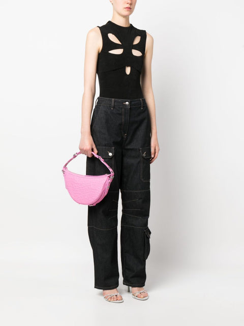 By Far By Far Gib embossed crocodile-effect shoulder bag