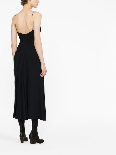Alexander Mcqueen Alexander McQueen Draped Midi Dress