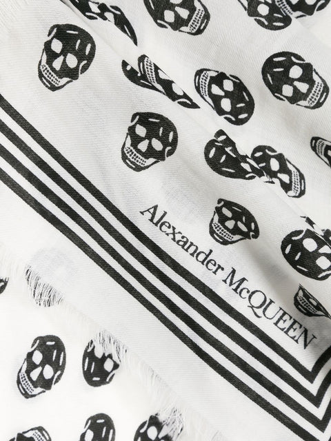 Alexander Mcqueen Alexander McQueen Scarfs White