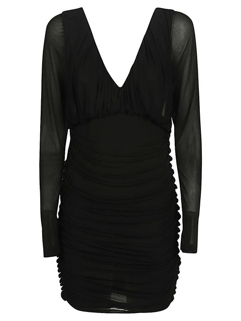 Saint Laurent Saint Laurent Short dress with V-neck