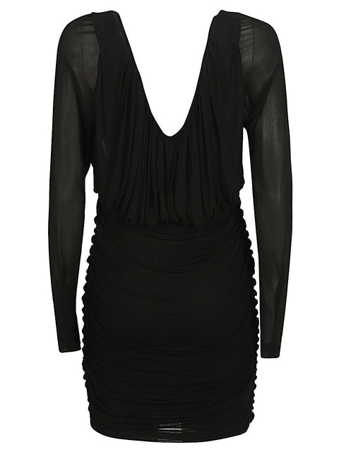 Saint Laurent Saint Laurent Short dress with V-neck