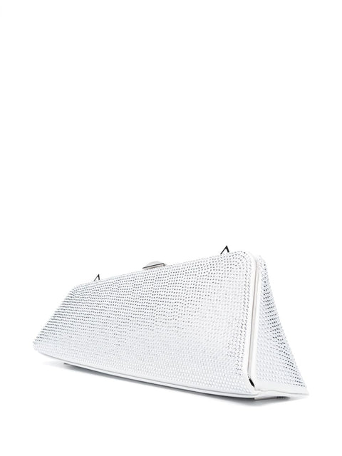 The Attico The Attico Long Night crystal-embellished clutch bag