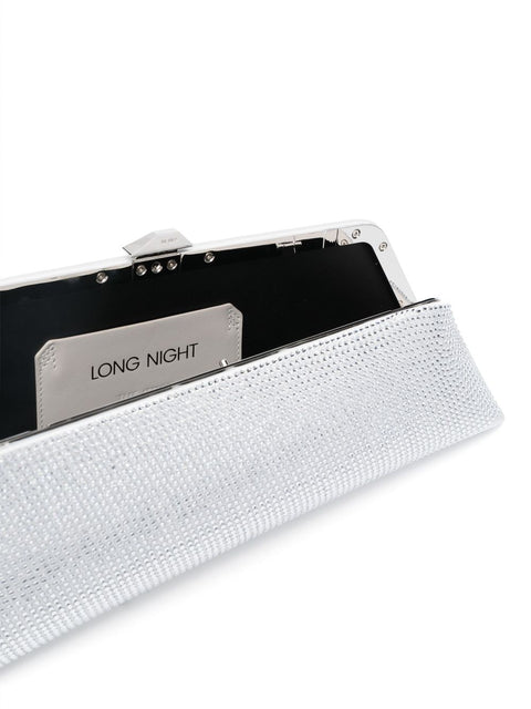 The Attico The Attico Long Night crystal-embellished clutch bag