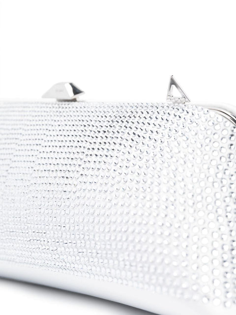 The Attico The Attico Long Night crystal-embellished clutch bag