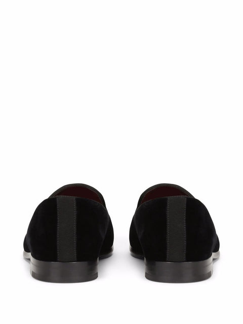 Dolce & Gabbana Dolce & Gabbana DG logo velvet slippers