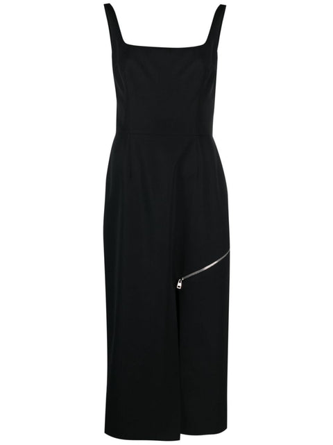 Alexander Mcqueen Alexander McQueen zip-embellished Midi Dress
