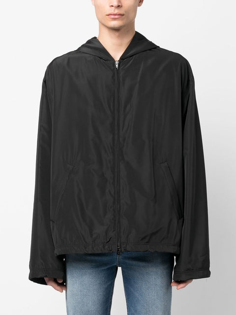 Balenciaga Balenciaga logo-print Hooded Windbreaker