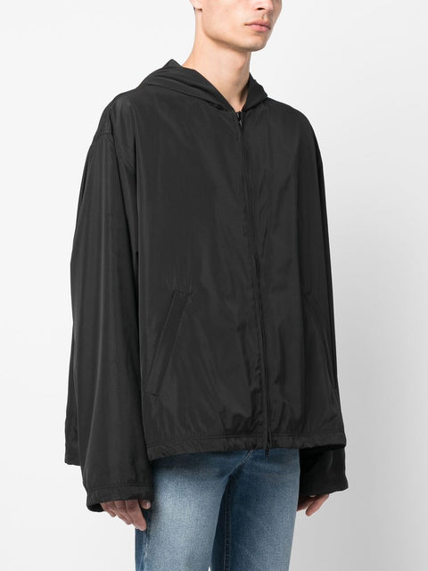 Balenciaga Balenciaga logo-print Hooded Windbreaker
