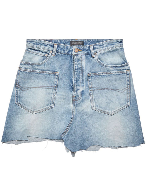 Balenciaga Balenciaga Denim mini skirt in organic cotton