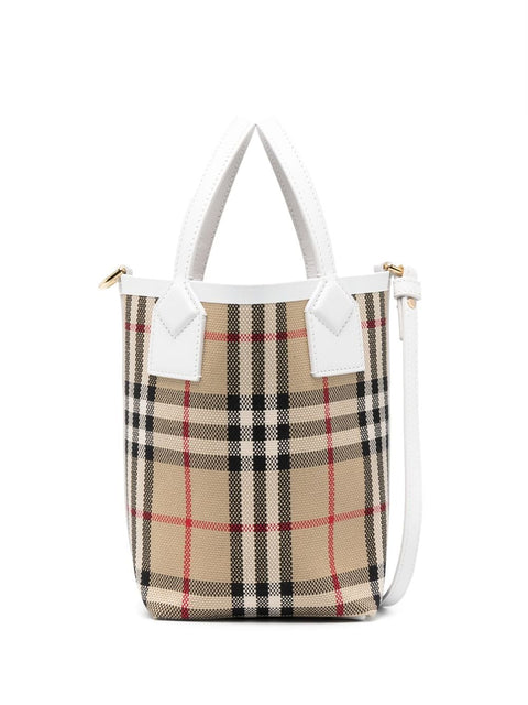 Burberry Burberry check motif mini bucket bag