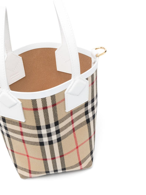 Burberry Burberry check motif mini bucket bag