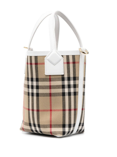 Burberry Burberry check motif mini bucket bag