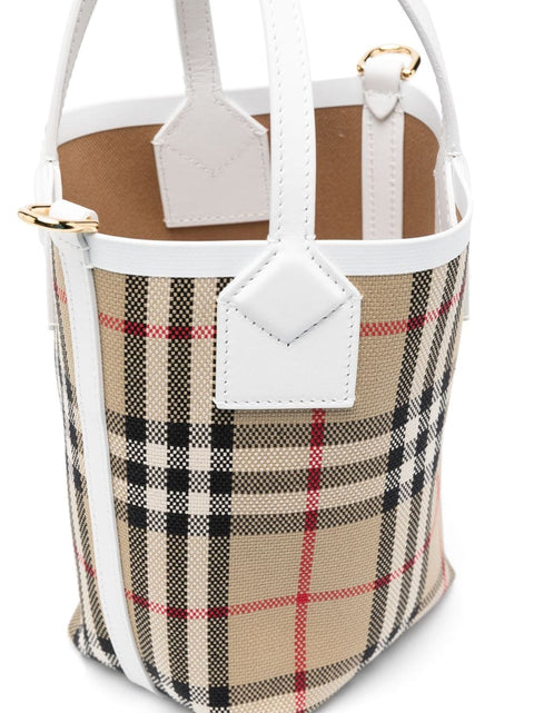 Burberry Burberry check motif mini bucket bag