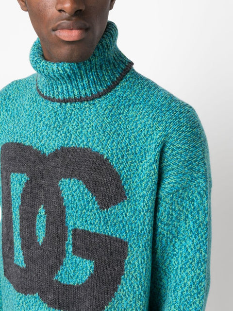 Dolce & Gabbana Dolce & Gabbana intarsia-knit logo jumper