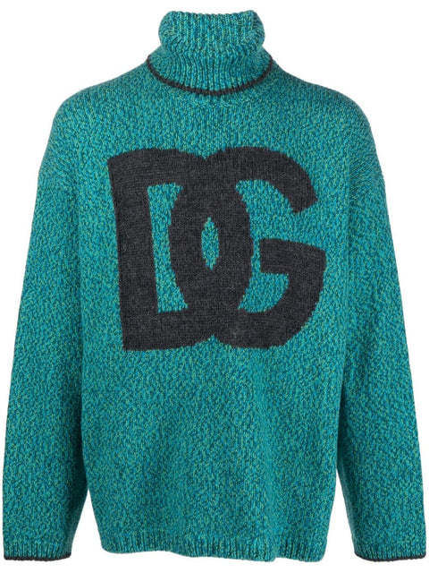 Dolce & Gabbana Dolce & Gabbana intarsia-knit logo jumper