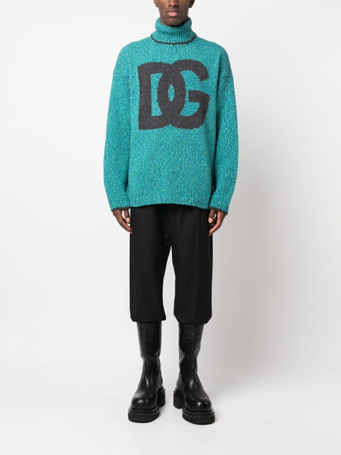 Dolce & Gabbana Dolce & Gabbana intarsia-knit logo jumper