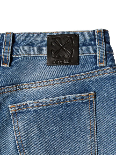 Off White Off White Mid-rise flared jeans