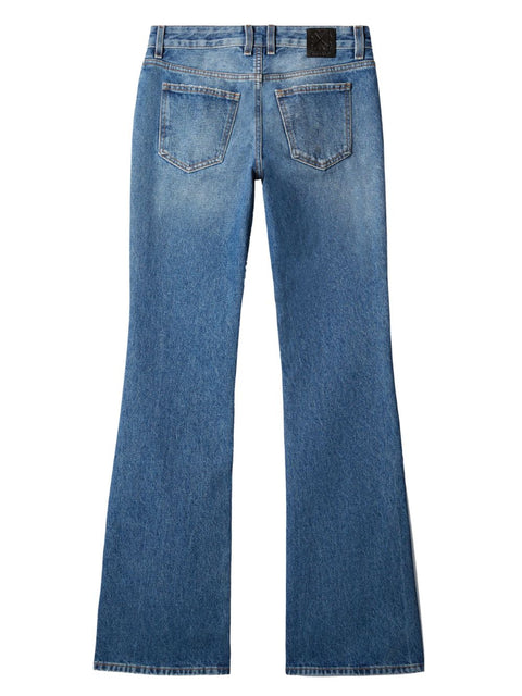 Off White Off White Mid-rise flared jeans