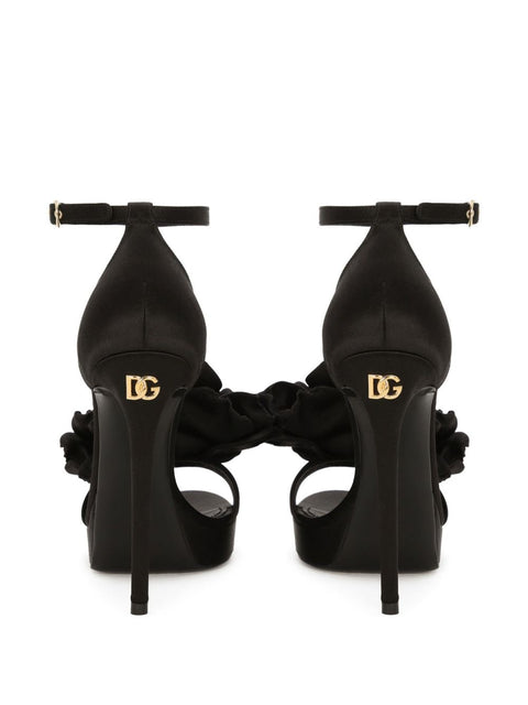 Dolce & Gabbana Dolce & Gabbana Keira 105mm flower appliqué sandals