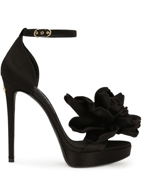 Dolce & Gabbana Dolce & Gabbana Keira 105mm flower appliqué sandals