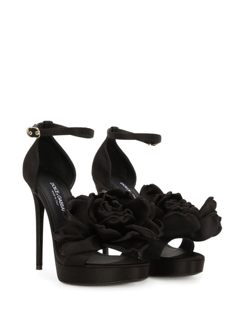 Dolce & Gabbana Dolce & Gabbana Keira 105mm flower appliqué sandals
