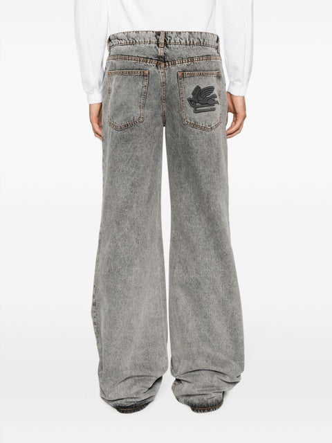 Etro Etro wide flared jeans