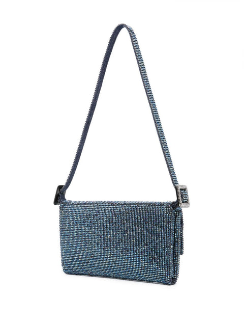 Benedetta Bruzziches Benedetta Bruzziches Vitty La Mignon rhinestone-embellished denim bag