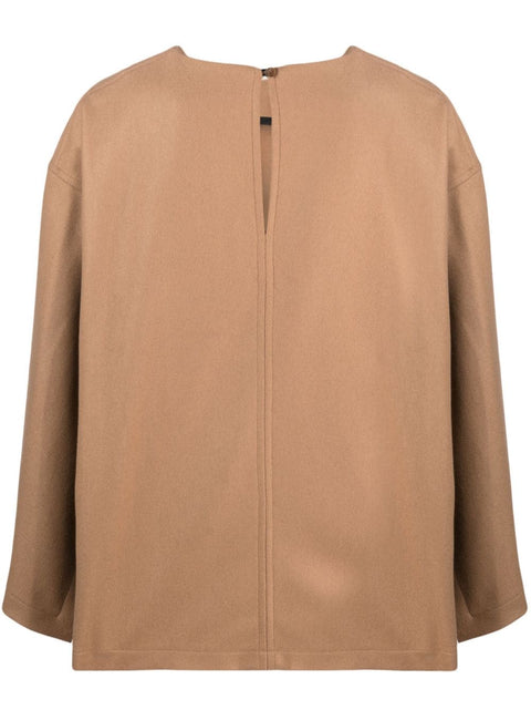 Erika Cavallini Semi-Couture Erika Cavallini Semi-Couture Top Camel