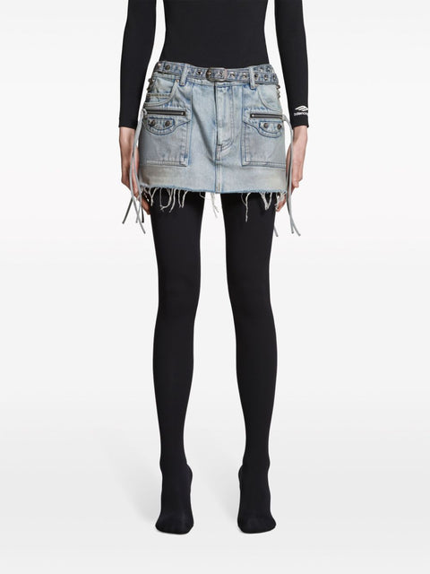 Balenciaga Balenciaga Cagole denim miniskirt