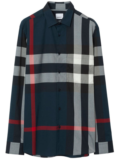 Burberry Burberry Shirts Blue