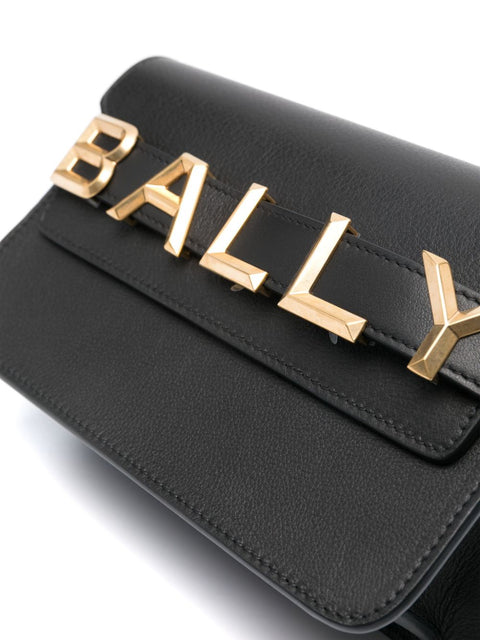 Bally Bally logo-lettering leather bag