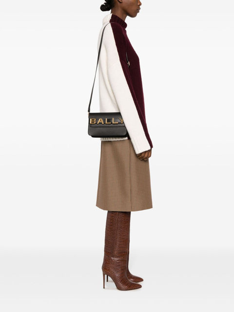 Bally Bally logo-lettering leather bag