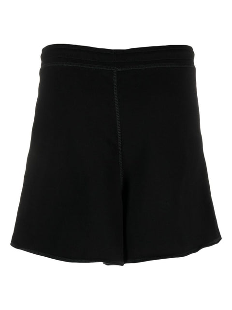 Ganni Ganni logo-patch shorts