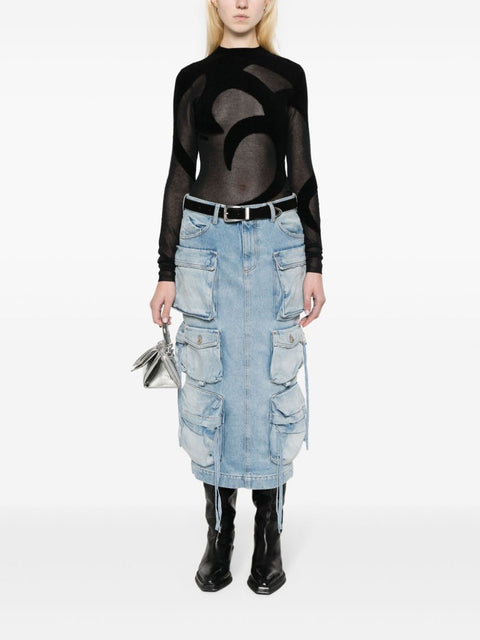 The Attico The Attico Skirts Blue