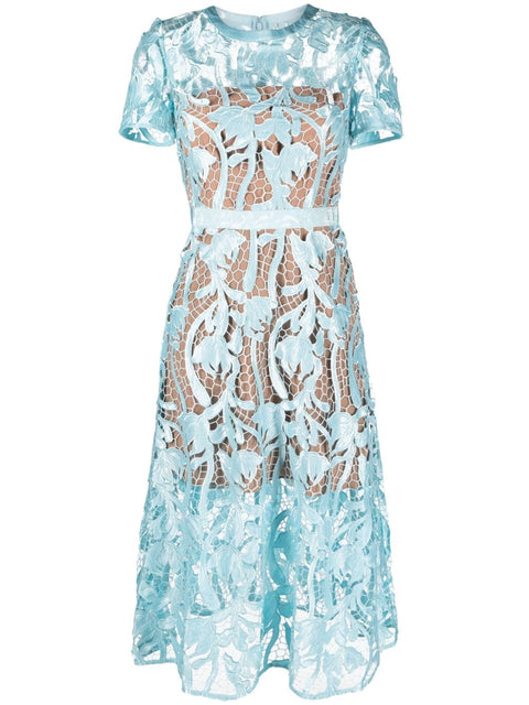 Self-Portrait Self-portrait Dresses Clear Blue