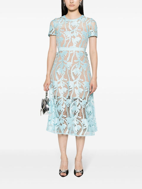 Self-Portrait Self-portrait Dresses Clear Blue
