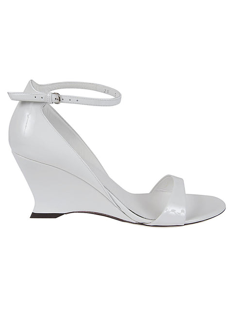 Ferragamo Ferragamo leather adjustable wedge sandals