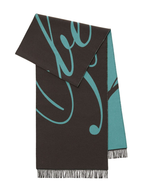 Burberry Burberry Scarfs Clear Blue