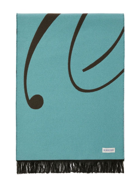 Burberry Burberry Scarfs Clear Blue
