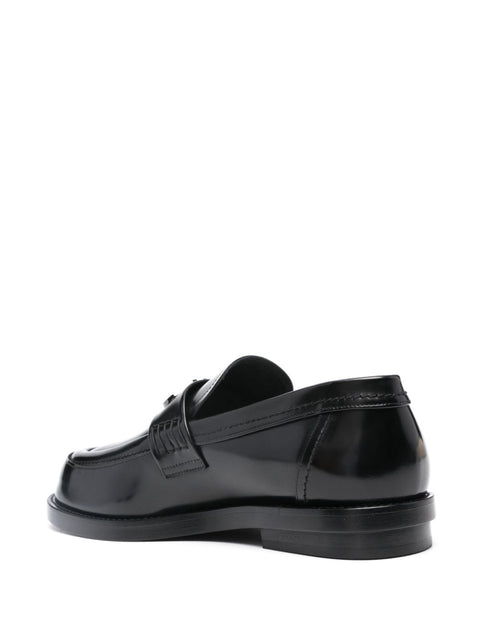 Alexander Mcqueen Alexander McQueen logo-plaque Leather Loafers