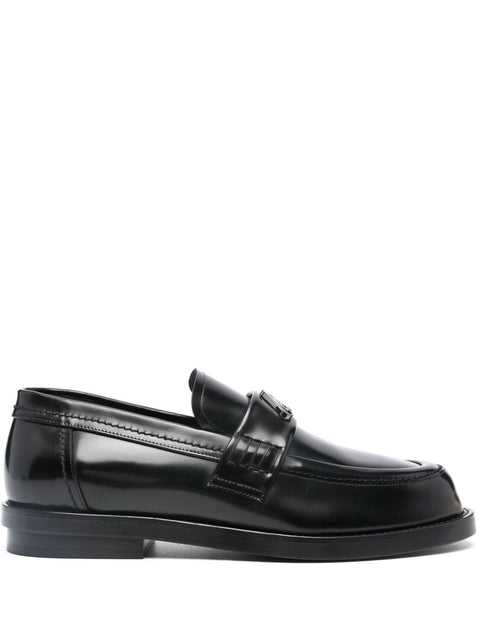 Alexander Mcqueen Alexander McQueen logo-plaque Leather Loafers