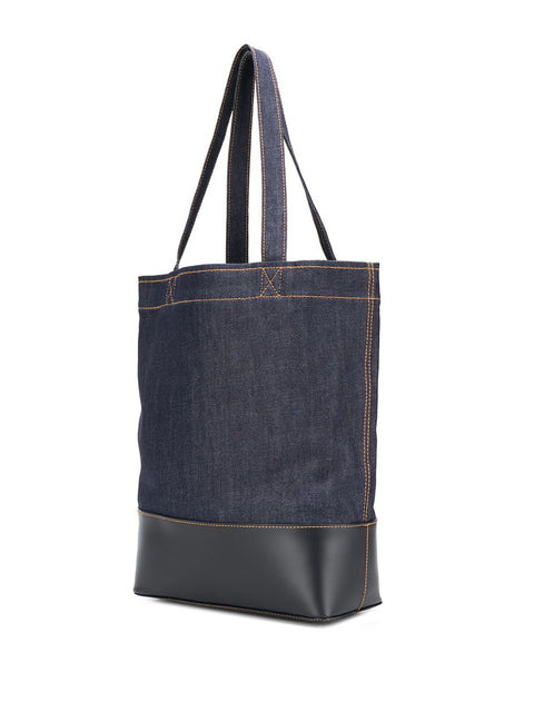 A.P.C. A.P.C. logo print denim tote