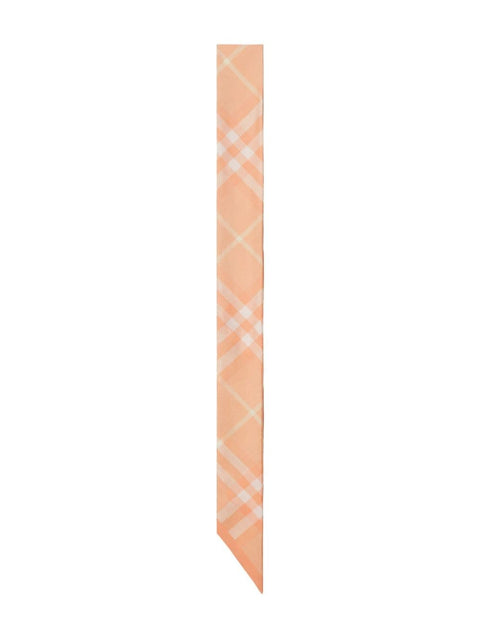 Burberry Burberry Skinny Check Silk Scarf