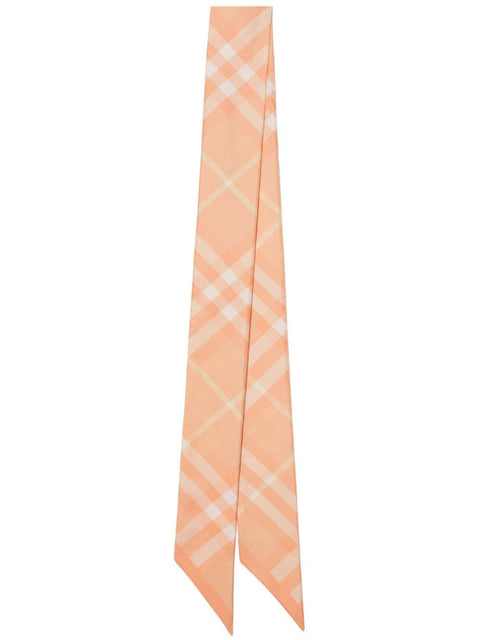 Burberry Burberry Skinny Check Silk Scarf
