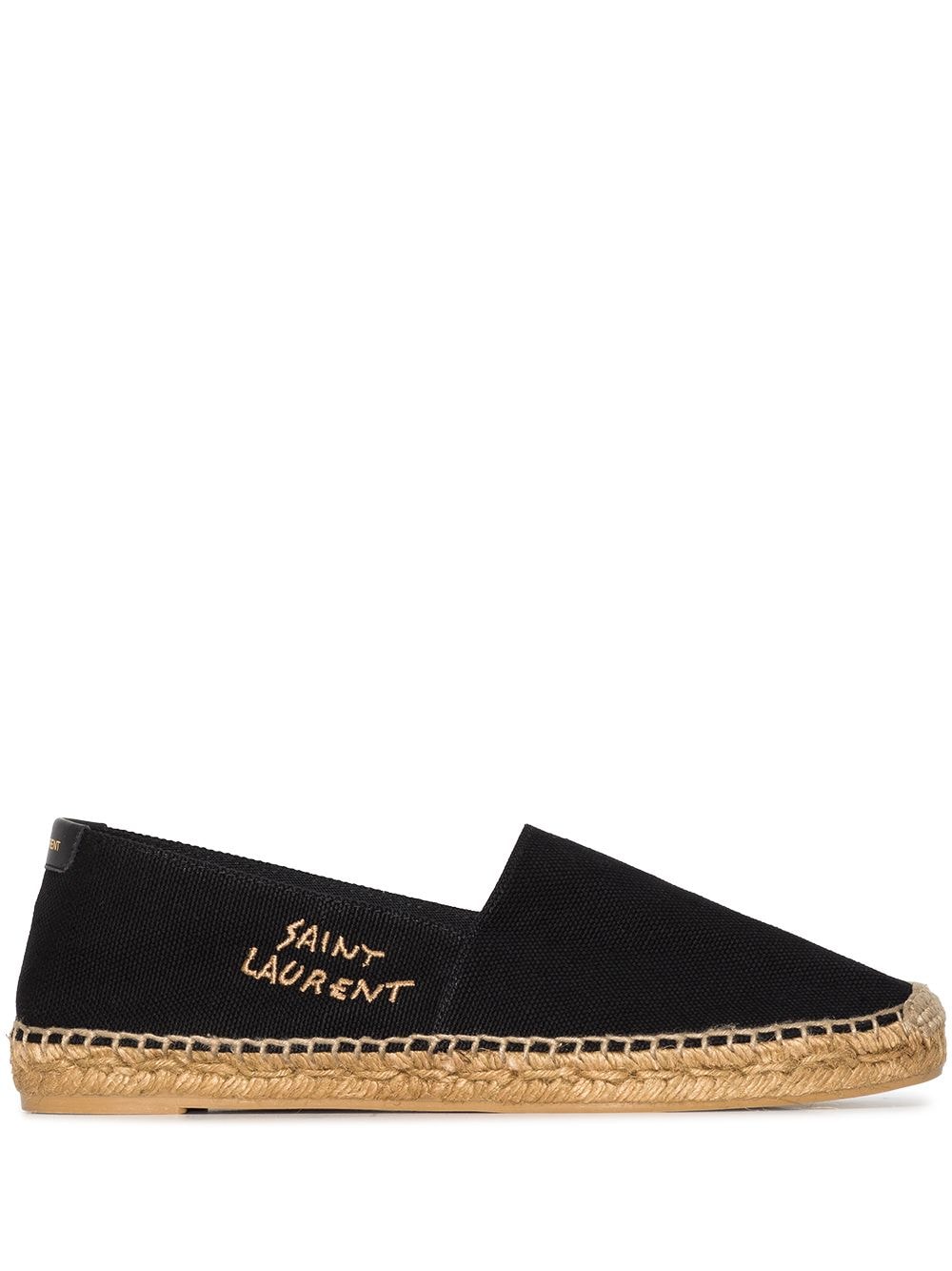 フラットシューズ SAINT LAURENT COTTON ESPADRILLES Saint Laurent Saint Laurent logo-embroidered Espadrilles
