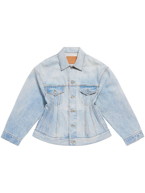 Balenciaga Balenciaga Hourglass silhouette denim jacket