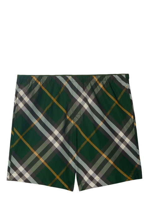 Burberry Burberry checkered twill swim shorts
